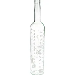 Adventskalender-Flasche 500 ml weiß