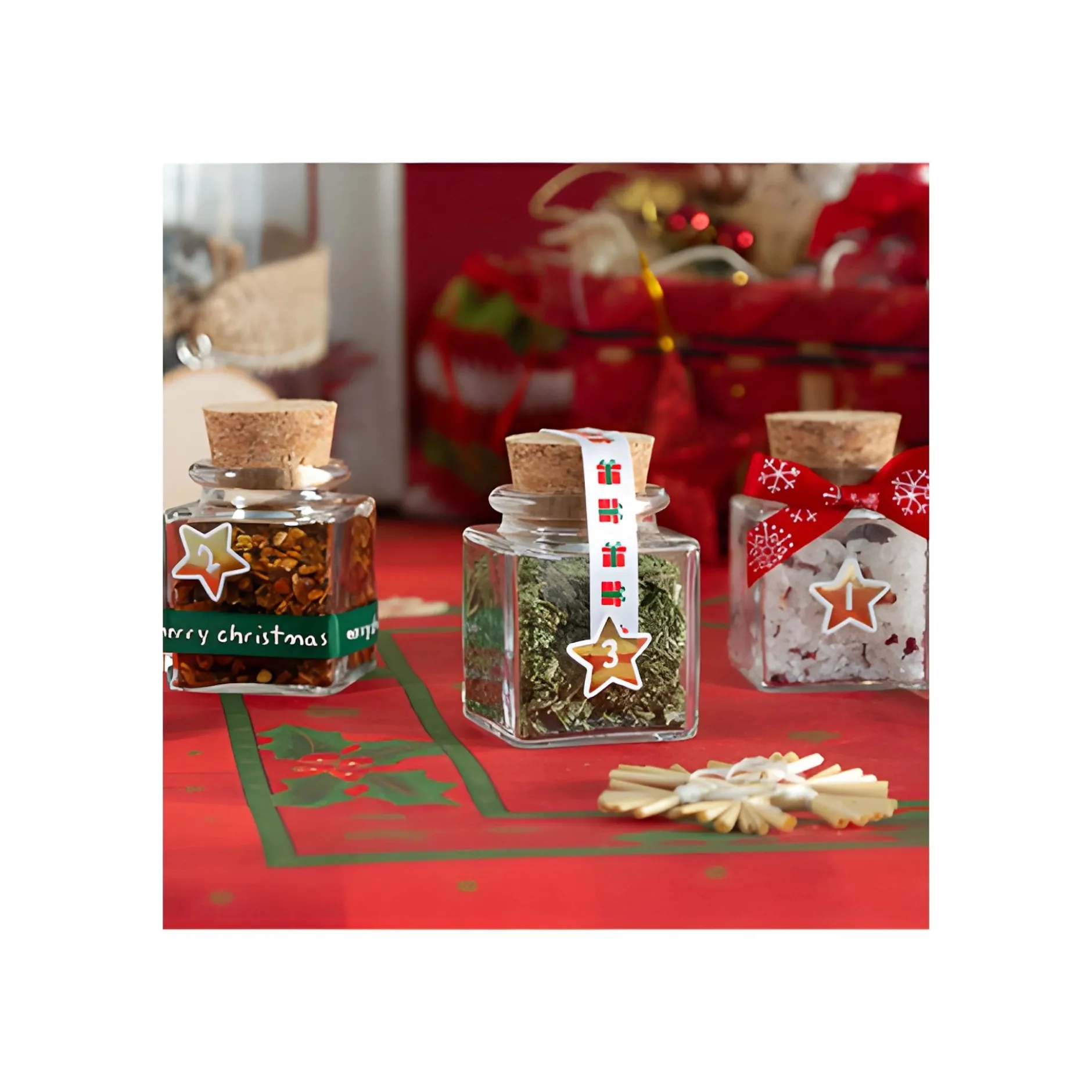Adventskalender-Set 'Korkenglas Cubi'