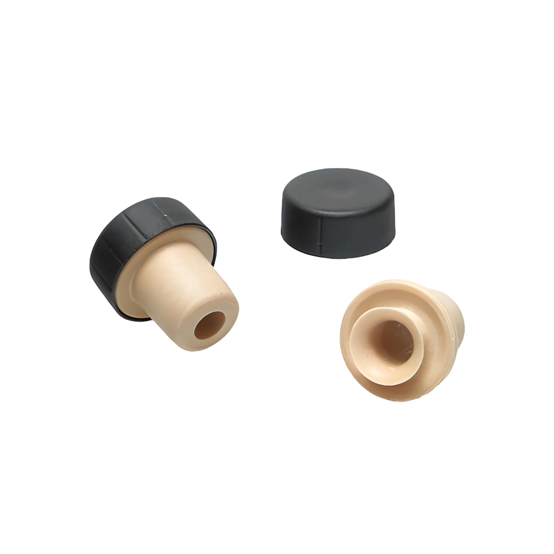 Ausgießerkorken Kunststoff 19 mm mit Kappe