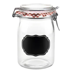 Bügelglas 'Ermetico' 1000 ml mit Tafel