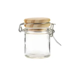 Bügelglas 45 ml mit Holzdeckel