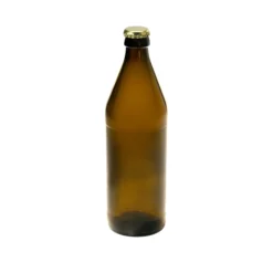 Bierflasche 500 ml braun mit Kronkorkenmündung Typ B