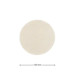 Deckchen 100 mm natur rund
