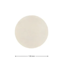 Deckchen 130 mm natur rund