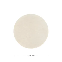 Deckchen 140 mm natur rund