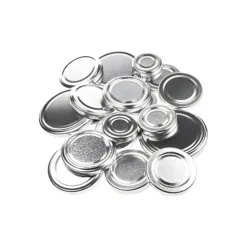 Deckel-Sortiment silber past., 21-teilig