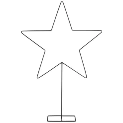 Dekostern mit Standfuß, schwarz, 50 cm