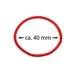 Elastische Schlaufen 40 mm, rot, 1000 Stück