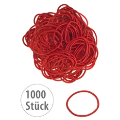 Elastische Schlaufen 40 mm, rot, 1000 Stück