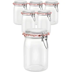 6er Set Bügelglas 'Ermetico' 1000 ml
