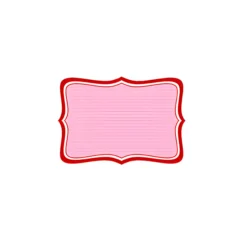 Etiketten 65 x 45 mm rot gestreift, A5, 64 Stück