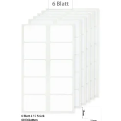 Etiketten 32 x 24 mm, weiß, 60 Stück