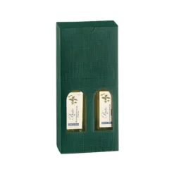 Flaschenkarton 2er 110 x 55 x 240 mm grün
