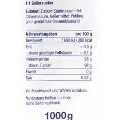 Gelierzucker 1:1, 1 kg