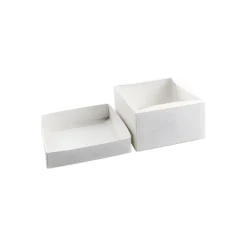 Geschenkbox 140 x 140 x 80 mm weiß