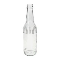 Glasflasche 'Linea' 330 ml mit Kronkorkenmündung