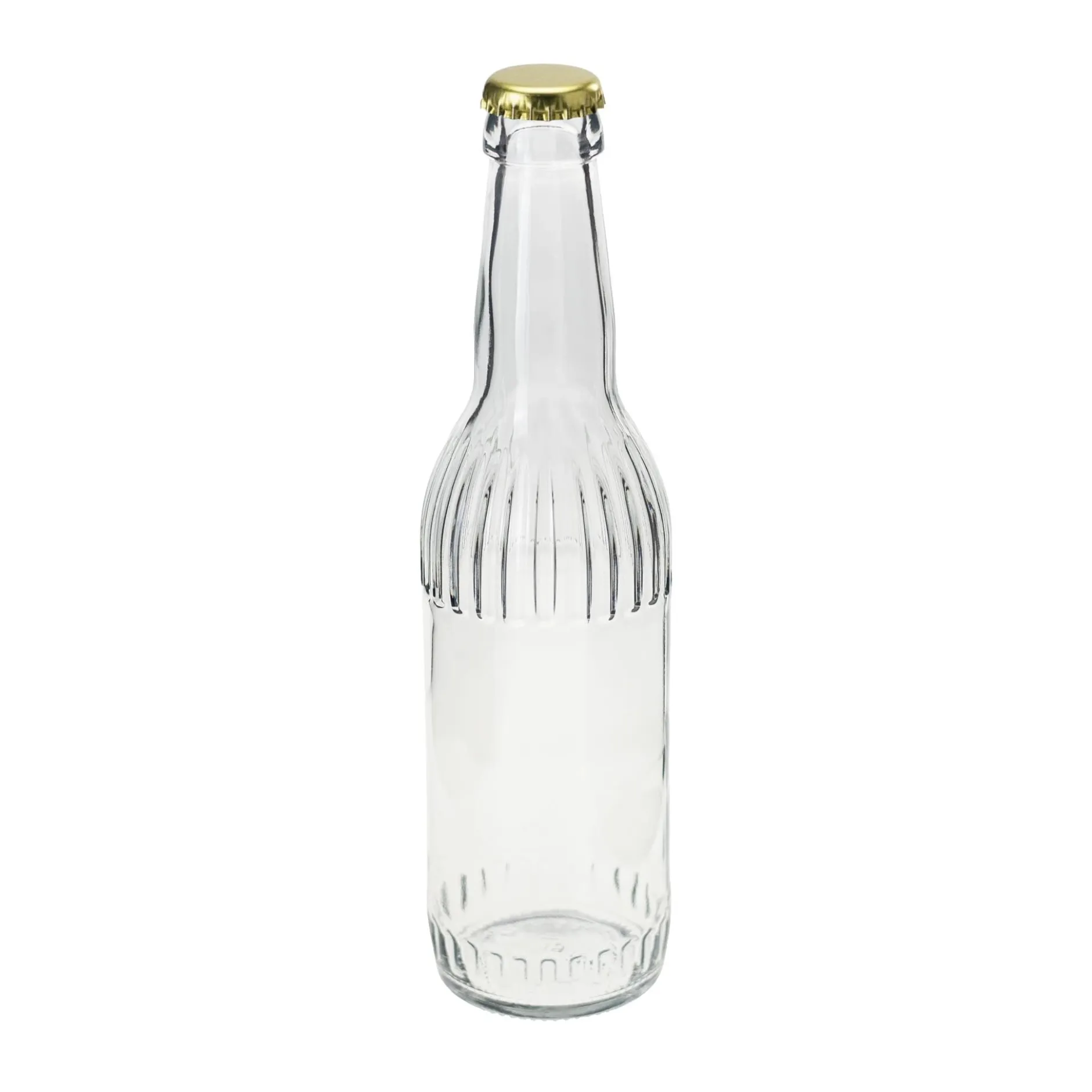 Glasflasche 'Linea' 330 ml mit Kronkorkenmündung