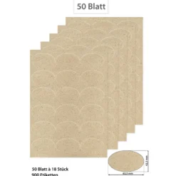 Grasetiketten oval 63,5 x 42,3 mm, 50 Blatt A4, 900 Stück