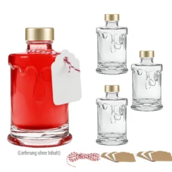 Kerze 200 ml, 4er Set