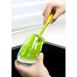 Kochblume Silikon Spülbürste limette
