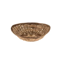Korbschale 22 x 18 x 8 cm dunkel
