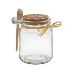 Korkenglas 220 ml mit Holzlöffel