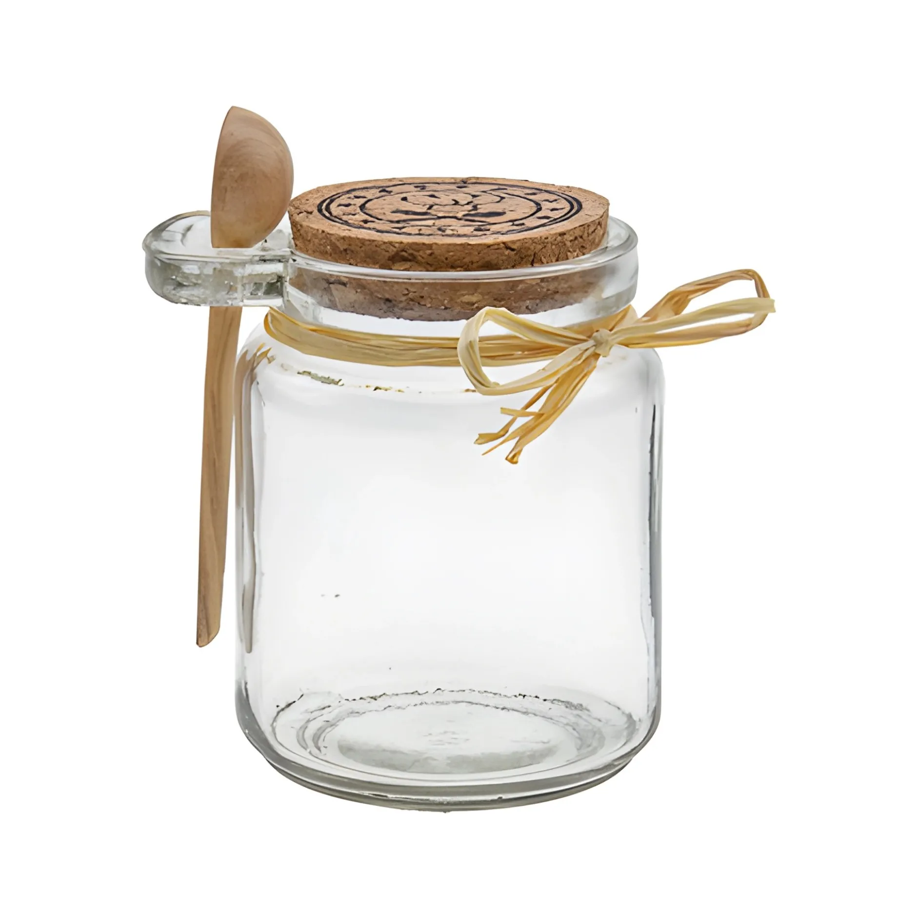 Korkenglas 220 ml mit Holzlöffel