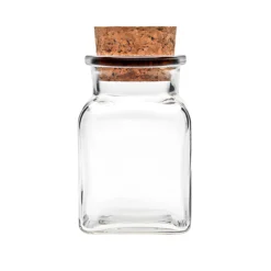 Korkenglas 150 ml quadratisch