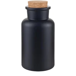 Korkenglas 300 ml schwarz matt beschichtet