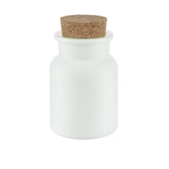 Korkenglas 150 ml weiß matt beschichtet