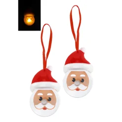 LED-Anhänger 'Weihnachtsmann', 2 Stück