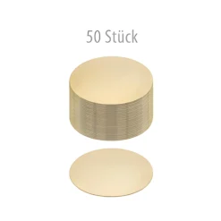 Pappscheibe Ø 120 mm gold/silber, 50 Stück