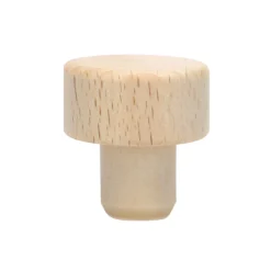 PE-Stopfen 15 mm mit Holzscheibe Ø 29 mm