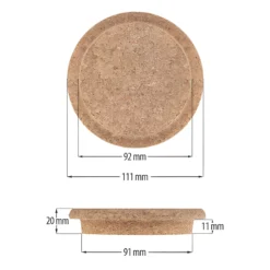 Pilzkorken 91/92 mm, auch für WECK RR 100