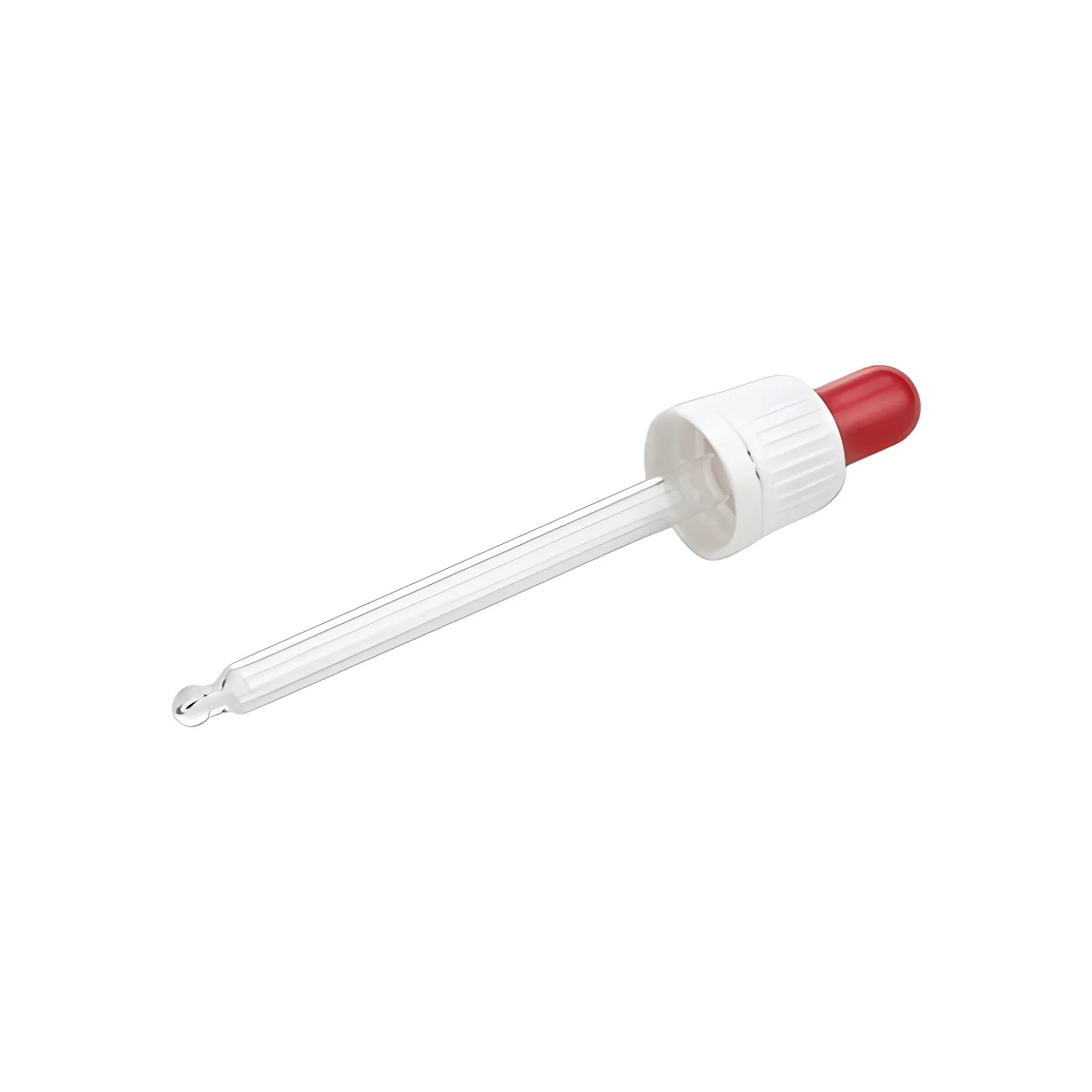 Pipette DIN 18 mit Originalitätsring weiß 106 mm