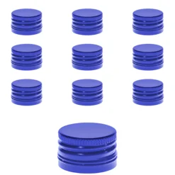 PP 28 blau Aluminium mit Originalitätsring, 10 Stück
