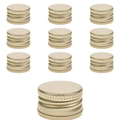 PP 31,5 gold Aluminium ohne Rollrand, 10 Stück