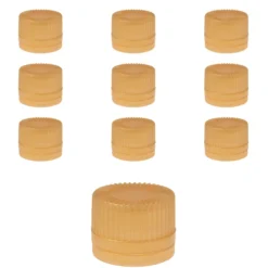 PP 18 gold Kunststoff mit Originalitätsring, 10 Stück