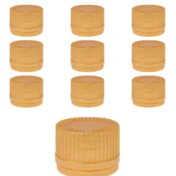 PP 24 gold Kunststoff mit Originalitätsring gold, 10 Stück