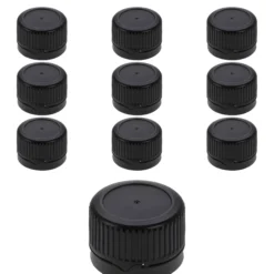 PP 28 schwarz Kunststoff mit Originalitätsring, 10 Stück
