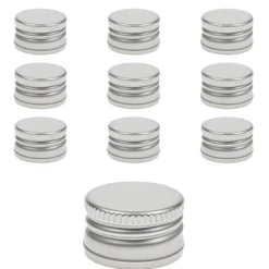 PP 28 silber Aluminium ohne Rollrand Typ A, 10 Stück