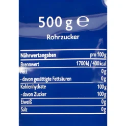 Rohrzucker weiß, 500 g
