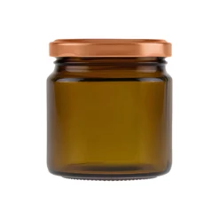 Rundglas 215 ml braun