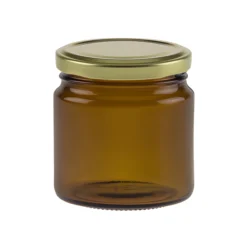 Rundglas 215 ml braun
