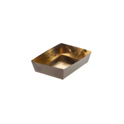 Schale 100 x 70 x 35 mm gold/marone