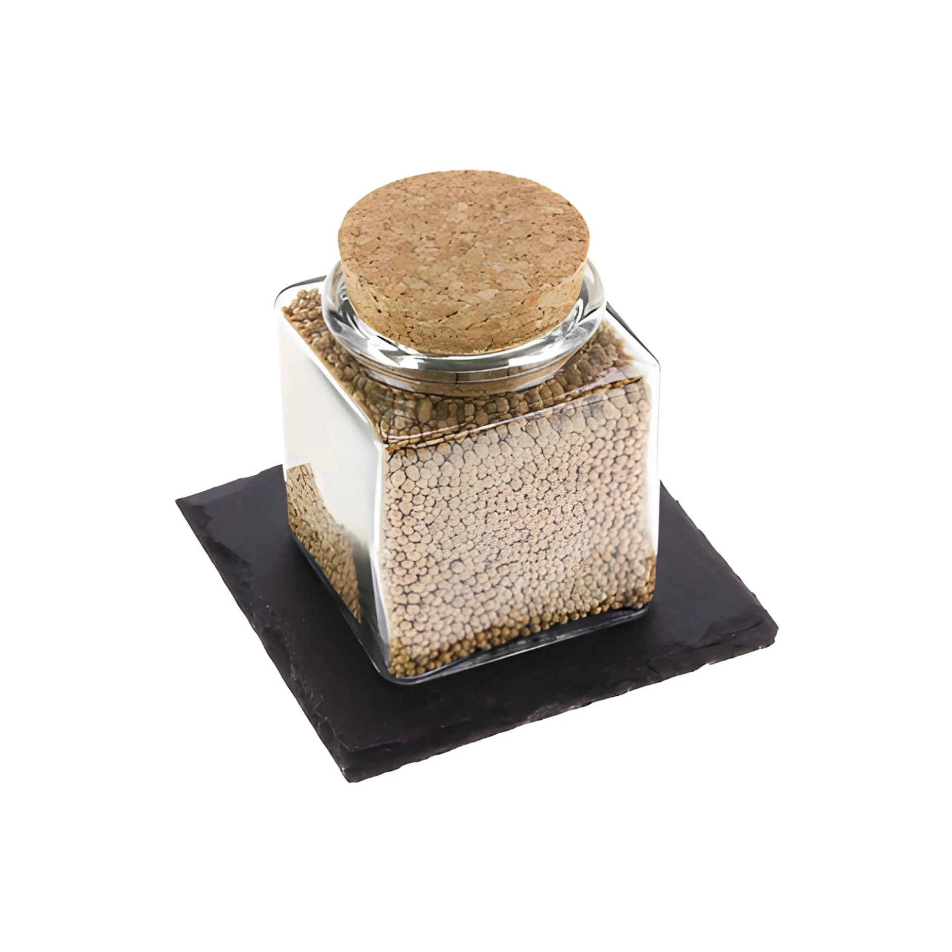 Schieferuntersetzer 10 x 10 cm, 4er Pack