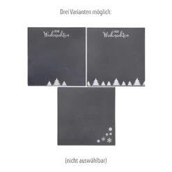 Servierplatte 'Weihnachten' aus Schiefer, 20 x 20 cm
