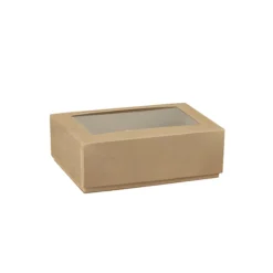 Sichtfensterschachtel 130 x 90 x 45 mm natur