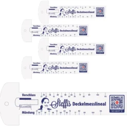 Steffis Deckelmesslineal, 5 Stück