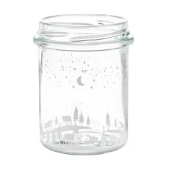 Sturzglas 215 ml 'Winterlandschaft' mit Stoßkante